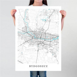 Bydgoszcz - plakat mapa...