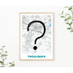 Plakat wybranego miasta - Twoja Mapa