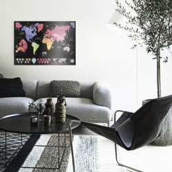 Mapa Zdrapka w ramce