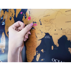 Mapa Zdrapka w ramce