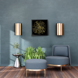 Złota Mapa Warszawy – Plakat w Ramie