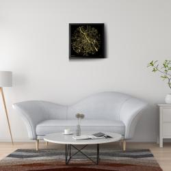 Złota Mapa Warszawy – Plakat w Ramie