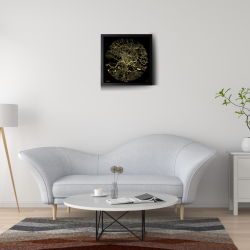 Złota Mapa Krakowa – Plakat w Ramie